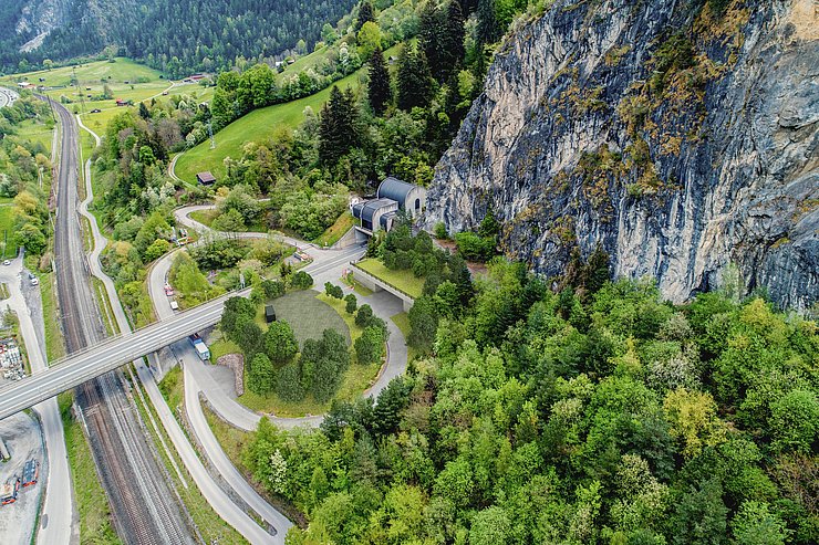 © ASFINAG Alpenstraßen GmbH Das Bild zeigt die Einfahrt des Landecker Tunnels auf der Nordseite