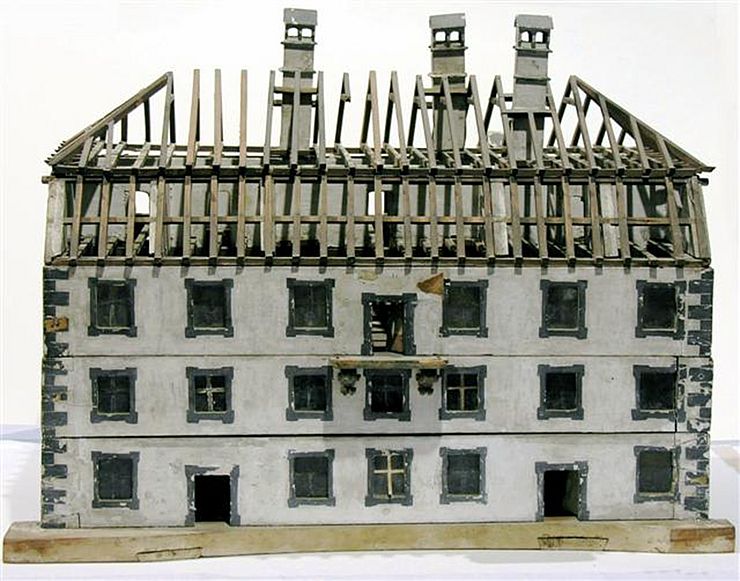 Modell eines Halltaler Herrenhauses