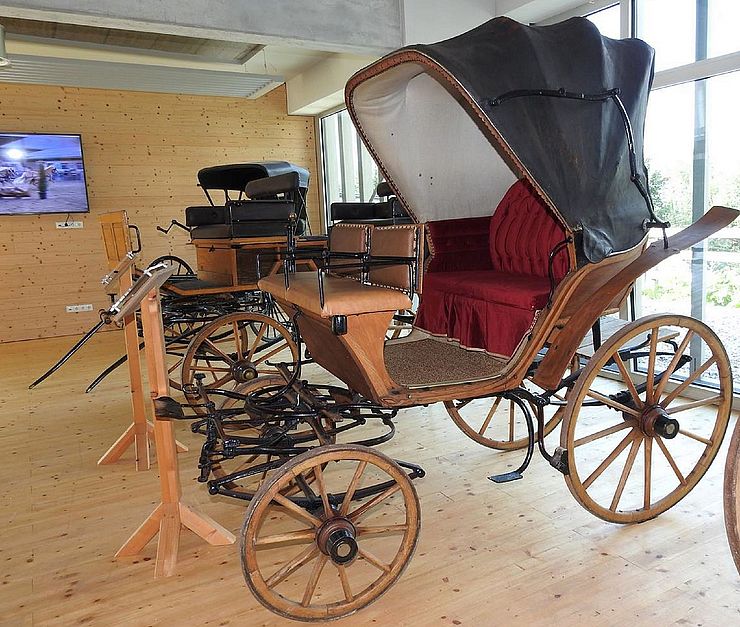 Der "Doktorwagen" im "Haflinger- und Kutschenmuseum" in Ebbs