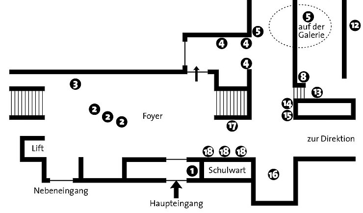 Lageplan der Ausstellung