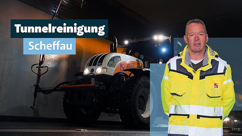 Land Tirol/Rauch Tunnelreinigung Unterflurtrasse Scheffau