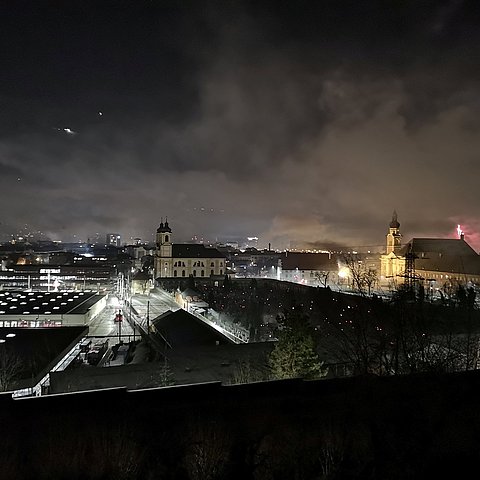 Innsbruck bei Nacht