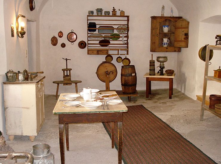 Küche im "Schlossmuseum in Nauders"