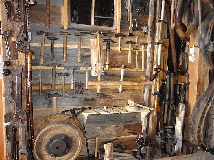 Tischlerwerkzeug im "Werkzeugmuseum Feuchtner"
