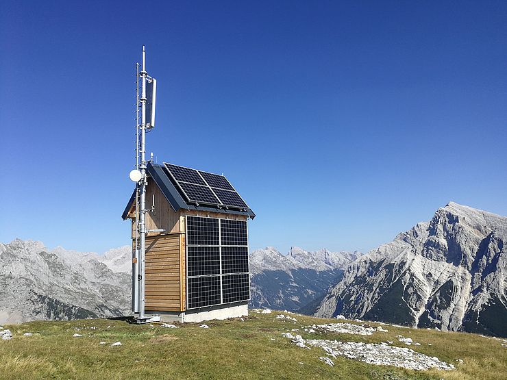 Der neue Funkstandort Scharnitz/Tiroler Hütte versorgt in Summe eine Fläche von ca. 250 Quadratkilometern.