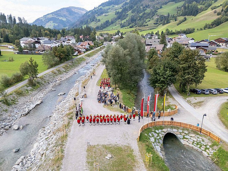 THEMENBILD, Fertigstellungsfeier Hochwasserschutz Drau Sillian