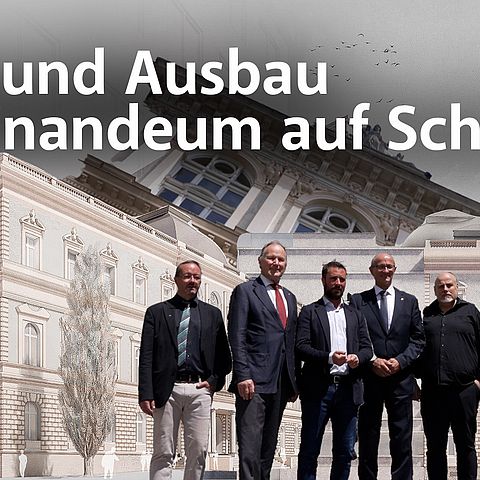 Um- und Ausbau Ferdinandeum auf Schiene.