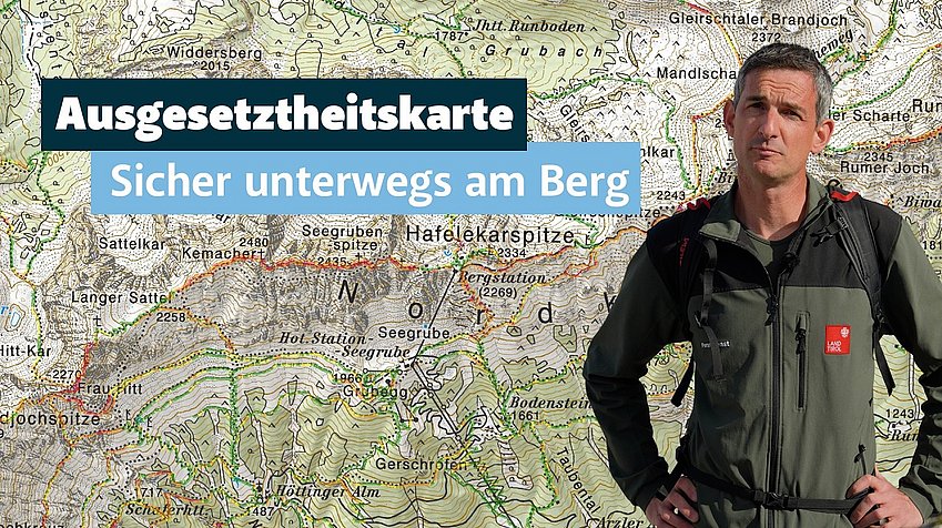 Land Tirol/Rauch Ausgesetzheitskarte für bessere Tourenplanung
