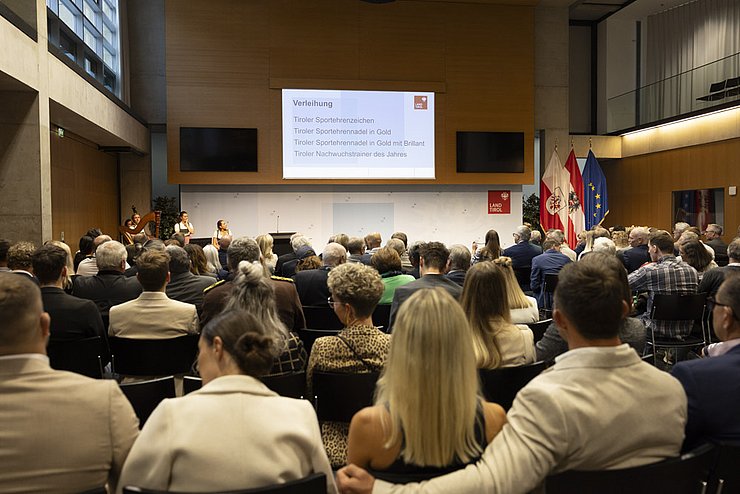 Impressionen Festakt Verleihung Tiroler Sportehrenzeichen 24. September 2024