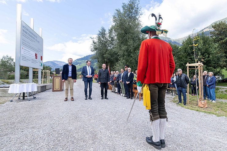 THEMENBILD, Fertigstellungsfeier Hochwasserschutz Drau Sillian