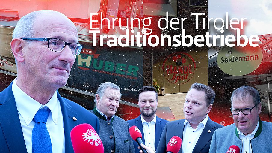 Ehrung der Tiroler Traditionsbetriebe
