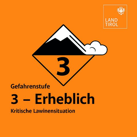� Land Tirol Am Wochenende: Großteils erhebliche Lawinengefahr in Tirol