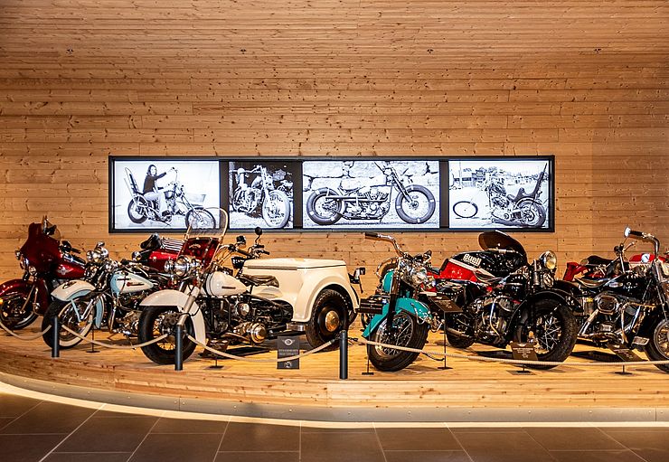 Ausstellung im "Motorcycle Museum Hochgurgl" in Sölden.