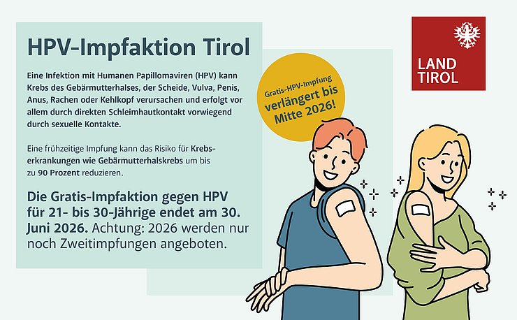 © Land Tirol Informationen zum HPV-Impfprogramm