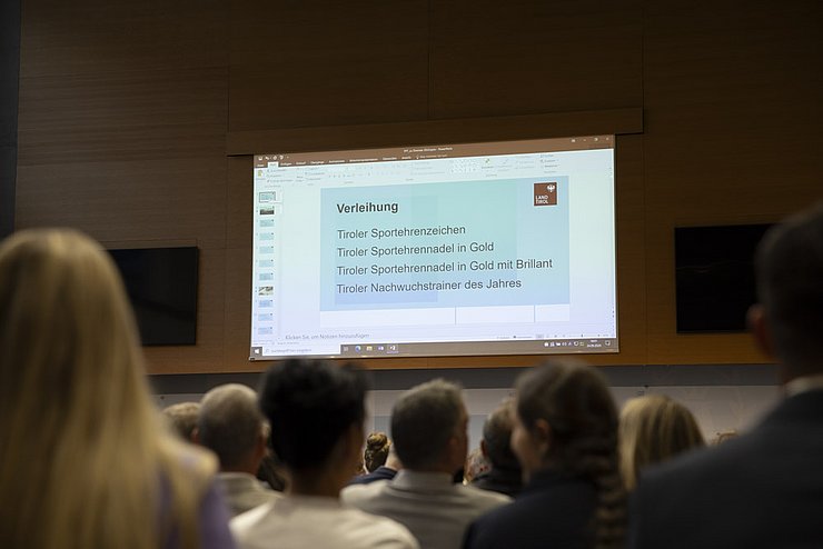 Impressionen Festakt Verleihung Tiroler Sportehrenzeichen 24. September 2024