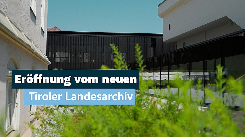 Land Tirol/Järvinen Eröffnung Landesarchiv: Neues Kapitel im Gedächtnis des Landes