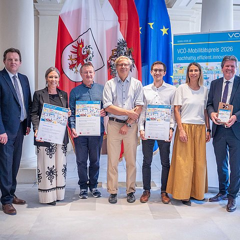 � Land Tirol/Hörmann Tirol Kliniken gewinnen VCÖ-Mobilitätspreis Tirol 2026