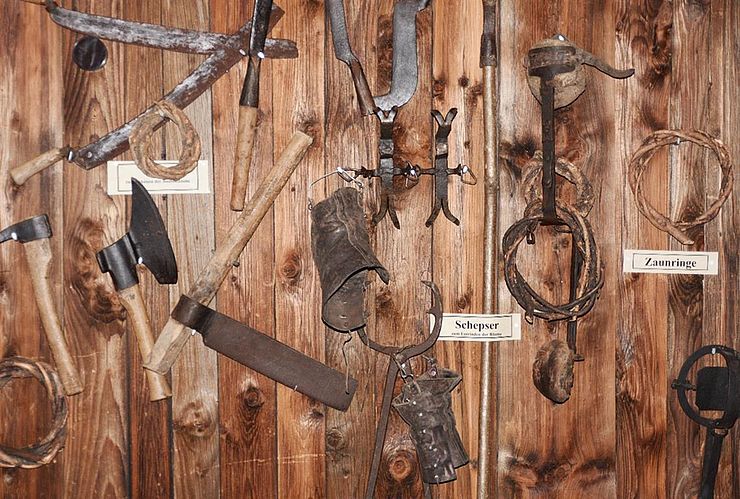 Werkzeuge im "Heimatmuseum Beim Wegmacher"