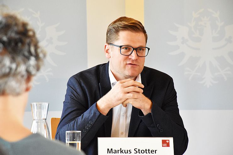 Markus Stotter (Obmann Planungsverband Lienz und Umgebung) bei der Pressekonferenz