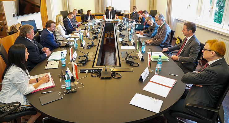Das Treffen fand im Südtiroler Landtag statt.
