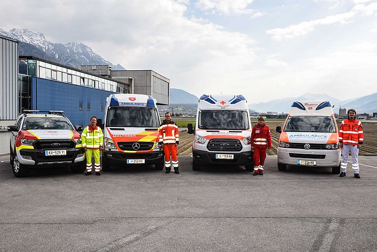 Die Partnerorganisationen des Rettungsdienstes in Tirol