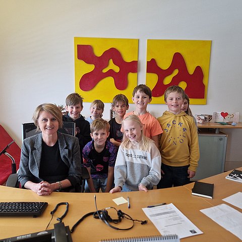 Besuch der Volksschule Pinswang