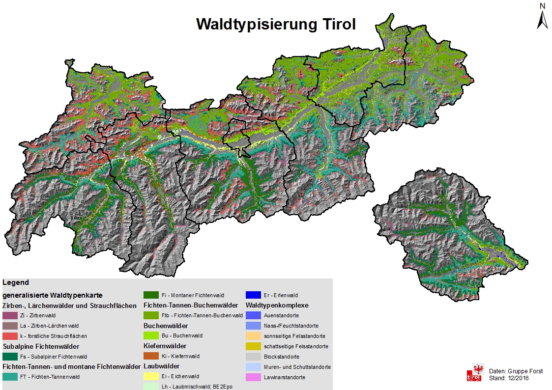Navigation zu den Tiris Kartendiensten | Land Tirol